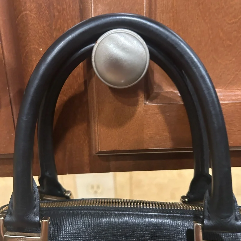 MCM Mini / Small Boston Satchel – Black Leather (München Plaque) - Picture 7 of 10